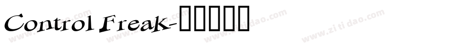 Control Freak字体转换